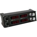Logitech Flight Radio Panel Nero, Rosso, Argento USB 2.0 Simulazione di Volo Analogico/Digitale PC, Quadro portastrumenti Simulazione di Volo, PC, Analogico/Digitale, Cablato, USB 2.0, Nero, Rosso, Argento