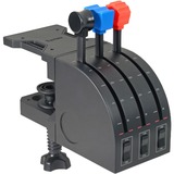 Logitech Flight Throttle Quadrant Nero, Blu, Rosso USB 2.0 Simulazione di Volo Analogico/Digitale PC, Valvola a farfalla Simulazione di Volo, PC, Analogico/Digitale, Cablato, USB 2.0, Nero, Blu, Rosso