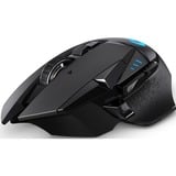 Logitech G502 mouse RF Wireless 16000 DPI Mano destra, Mouse da gioco Nero, Mano destra, RF Wireless, 16000 DPI, Nero