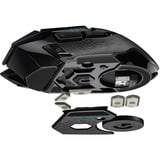 Logitech G502 mouse RF Wireless 16000 DPI Mano destra, Mouse da gioco Nero, Mano destra, RF Wireless, 16000 DPI, Nero