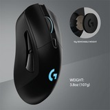 Logitech G703 Lightspeed mouse Mano destra RF Wireless Ottico 25600 DPI Nero, Mano destra, Ottico, RF Wireless, 25600 DPI, 1 ms, Nero