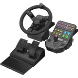 Logitech Heavy Equipment Bundle Nero USB 2.0 Sterzo + Pedali Analogico/Digitale PC Nero/grigio, Sterzo + Pedali, PC, Analogico/Digitale, 900°, Cablato, USB 2.0