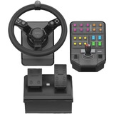 Logitech Heavy Equipment Bundle Nero USB 2.0 Sterzo + Pedali Analogico/Digitale PC, Volante Nero/grigio, Sterzo + Pedali, PC, Analogico/Digitale, 900°, Cablato, USB 2.0