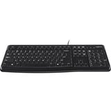 Logitech Keyboard K120 for Business tastiera USB QWERTY Inglese Nero Nero, Full-size (100%), Cablato, USB, QWERTY, Nero