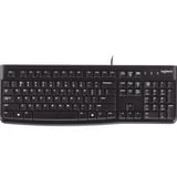 Logitech Keyboard K120 for Business tastiera USB QWERTY Inglese Nero Nero, Full-size (100%), Cablato, USB, QWERTY, Nero