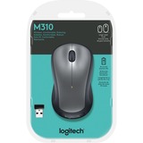 Logitech M310 mouse Ambidestro RF Wireless Laser 1000 DPI Nero/grigio, Ambidestro, Laser, RF Wireless, 1000 DPI, Grigio, Argento