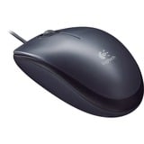 Logitech M90 mouse Ambidestro USB tipo A Ottico 1000 DPI grigio scuro, Ambidestro, Ottico, USB tipo A, 1000 DPI, Grigio, Vendita al dettaglio