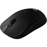 Logitech Pro Wireless mouse Ambidestro RF Wireless Ottico 25600 DPI, Mouse da gioco Nero, Ambidestro, Ottico, RF Wireless, 25600 DPI, 1 ms, Nero