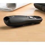 Logitech R400 puntatore wireless RF Nero Nero, RF, USB, 15 m, Nero