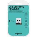 Logitech USB Unifying Receiver Ricevitore USB Nero, Ricevitore USB, 14 mm, 6 mm, 15 mm, 1,23 g, Nero