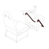 RaceRoom 75105119 kit di fissaggio, Supporto Nero