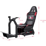 RaceRoom RR3055 Sedia per gaming universale Nero, Rosso, Sim Rig Nero/Rosso, Sedia per gaming universale, Corse, PC, Playstation, Xbox, Nero/rosso, Nero, Rosso, Ecopelle