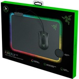 Razer Firefly V2 Tappetino per mouse per gioco da computer Nero Nero, Nero, Monocromatico, Multi, Tappetino per mouse per gioco da computer
