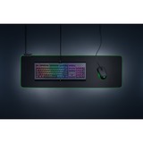 Razer Goliathus Extended Chroma Tappetino per mouse per gioco da computer Nero Nero, Nero, Monocromatico, Gomma, Alimentazione USB, Barra appoggiaferro antiscivolo, Tappetino per mouse per gioco da computer