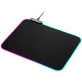 Sharkoon 1337 RGB V2 Gaming Mat Tappetino per mouse per gioco da computer Nero Nero, Nero, Monocromatico, Alimentazione USB, Barra appoggiaferro antiscivolo, Tappetino per mouse per gioco da computer