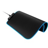 Sharkoon 1337 RGB V2 Gaming Mat Tappetino per mouse per gioco da computer Nero Nero, Nero, Monocromatico, Alimentazione USB, Barra appoggiaferro antiscivolo, Tappetino per mouse per gioco da computer