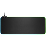 Sharkoon 1337 RGB V2 Gaming Mat Tappetino per mouse per gioco da computer Nero, Gioco mouse pad Nero, Nero, Tinta unita, Alimentazione USB, Barra appoggiaferro antiscivolo, Tappetino per mouse per gioco da computer