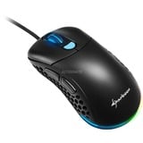 Sharkoon Light² 200 mouse Mano destra USB tipo A Ottico 16000 DPI, Mouse da gioco Nero, Mano destra, Ottico, USB tipo A, 16000 DPI, Nero