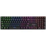 Sharkoon PureWriter RGB tastiera USB AZERTY Francese Nero Nero, USB, Interruttore a chiave meccanica, AZERTY, LED RGB, Nero