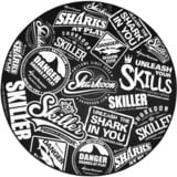 Sharkoon SFM10 Parti e accessori per sedia  da videogioco, Tappetino protettivo Nero/Bianco, Tappetino per sedia, Nero, Bianco, Poliestere, 1200 mm, 1200 mm, 5 mm