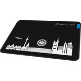 Sharkoon SGP1 L Eintracht Frankfurt Sonderedition Tappetino per mouse per gioco da computer Nero, Gioco mouse pad Nero/Bianco, Nero, Immagine, Barra appoggiaferro antiscivolo, Tappetino per mouse per gioco da computer