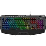 Sharkoon SKILLER SGK4 tastiera USB QWERTZ Tedesco Nero Nero, Cablato, USB, Interruttore a chiave a membrana, QWERTZ, LED RGB, Nero