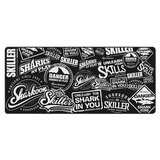 Sharkoon SKILLER SGP2 XXL Tappetino per mouse per gioco da computer Nero, Gioco mouse pad Nero/Bianco, Nero, Immagine, Barra appoggiaferro antiscivolo, Tappetino per mouse per gioco da computer