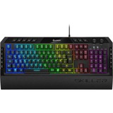 Sharkoon Skiller SGK5 tastiera USB QWERTZ Tedesco Nero Nero, Full-size (100%), USB, Interruttore a chiave meccanica, QWERTZ, LED RGB, Nero