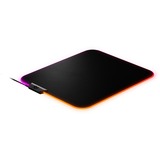 SteelSeries QcK Prism Cloth Medium Tappetino per mouse per gioco da computer Nero, Gioco mouse pad Nero, Nero, Tinta unita, Tessuto, Gomma, Silicone, Multi, Tappetino per mouse per gioco da computer