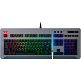 Thermaltake Level 20 RGB tastiera USB QWERTY Inglese Nero titanio, Full-size (100%), USB, Interruttore a chiave meccanica, QWERTY, LED RGB, Nero