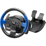 Thrustmaster T150 Force Feedback Nero, Blu USB Sterzo + Pedali PC, PlayStation 4, Playstation 3, Volante Nero/Blu, Sterzo + Pedali, PC, PlayStation 4, Playstation 3, D-pad, Cablato, USB, Nero, Blu