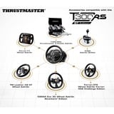 Thrustmaster T300 RS GT Nero Sterzo + Pedali Analogico/Digitale PC, PlayStation 4, PlayStation 5, Playstation 3, Volante Nero, Sterzo + Pedali, PC, PlayStation 4, PlayStation 5, Playstation 3, D-pad, Pulsanti direzionali, Analogico/Digitale, Cablato, Nero