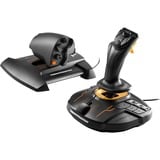 Thrustmaster T-16000M FCS Hotas Nero, Arancione USB Joystick Analogico/Digitale MAC, PC Nero/Orange, Joystick, MAC, PC, D-pad, Analogico/Digitale, Cablato, USB