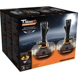 Thrustmaster T.16000M FCS SPACE SIM DUO Nero, Arancione USB Flightstick Analogico/Digitale PC, Joystick Nero/Orange, Flightstick, PC, Analogico/Digitale, Cablato, USB, Nero, Arancione