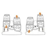 Thrustmaster T.Flight Rudder Pedals Nero USB Pedali PC, PlayStation 4, Xbox Pedali, PC, PlayStation 4, Xbox, Cablato, USB, Nero, Alluminio