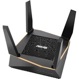 ASUS AiMesh AX6100 router wireless Gigabit Ethernet Banda tripla (2.4 GHz/5 GHz/5 GHz) 4G Nero Nero, Wi-Fi 6 (802.11ax), Banda tripla (2.4 GHz/5 GHz/5 GHz), Collegamento ethernet LAN, 4G, Nero, Router da tavolo