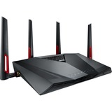 ASUS RT-AC88U router wireless Gigabit Ethernet Dual-band (2.4 GHz/5 GHz) Nero Wi-Fi 5 (802.11ac), Dual-band (2.4 GHz/5 GHz), Collegamento ethernet LAN, Nero