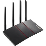 ASUS RT-AX55 router wireless Gigabit Ethernet Dual-band (2.4 GHz/5 GHz) 4G Nero Nero/Rosso, Wi-Fi 6 (802.11ax), Dual-band (2.4 GHz/5 GHz), Collegamento ethernet LAN, 4G, Nero, Router da tavolo