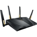 ASUS RT-AX88U router wireless Dual-band (2.4 GHz/5 GHz) 3G 4G Nero Nero/Oro, Wi-Fi 6 (802.11ax), Dual-band (2.4 GHz/5 GHz), Collegamento ethernet LAN, 3G, Nero, Router da tavolo