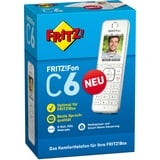 AVM FRITZ!Fon C6 bianco, FRITZ!Fon C6, Telefono DECT, Telefono con vivavoce, 300 voci, Identificatore di chiamata, Bianco