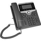 Cisco 7841 telefono IP Nero, Argento 4 linee LCD, Telefono VoIP grigio scuro, IP Phone, Nero, Argento, Cornetta cablata, Policarbonato, Scrivania/Parete, 4 linee