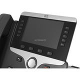 Cisco 8841 telefono IP Nero, Argento, Telefono VoIP Nero, IP Phone, Nero, Argento, Cornetta cablata, Scrivania/Parete, Digitale, 12,7 cm (5")