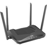 D-Link DIR-X1560 router wireless Gigabit Ethernet Dual-band (2.4 GHz/5 GHz) 4G Nero Wi-Fi 6 (802.11ax), Dual-band (2.4 GHz/5 GHz), Collegamento ethernet LAN, 4G, Nero, Router da tavolo