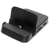 Digitus Docking station per smartphone USB-C™, 7 porte Nero, 7 porte, USB 2.0, USB 3.2 Gen 1 (3.1 Gen 1) Type-A, MicroSD (TransFlash), SD, SDHC, SDXC, 625 Mbit/s, Nero, Plastica