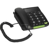 Doro 312CS Nero Identificatore di chiamata Nero, Telefono con vivavoce, 30 voci, Identificatore di chiamata, Nero