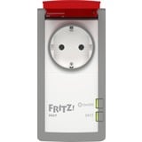 FRITZ! FRITZ!DECT 210, Adattatore presa bianco/Rosso, DECT 210, Interno/esterno, Bianco, IP44, Corrente, Tension, kW, Digitale, Wireless