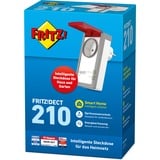 FRITZ! FRITZ!DECT 210, Adattatore presa bianco/Rosso, DECT 210, Interno/esterno, Bianco, IP44, Corrente, Tension, kW, Digitale, Wireless