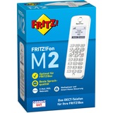 FRITZ! FRITZ!Fon M2, DE, Portatile bianco, Fon M2, DE, Telefono DECT, Cornetta wireless, Telefono con vivavoce, 300 voci, Identificatore di chiamata, Bianco