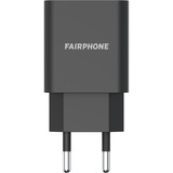Fairphone 000-0020-000000-0003 Caricabatterie per dispositivi mobili Nero Interno Nero, Interno, USB, 12 V, Nero