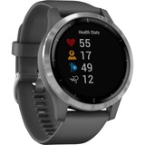 Garmin vívoactive 4 3,3 cm (1.3") Argento GPS (satellitare) grigio, 3,3 cm (1.3"), Touch screen, Wi-Fi, GPS (satellitare), 50,5 g